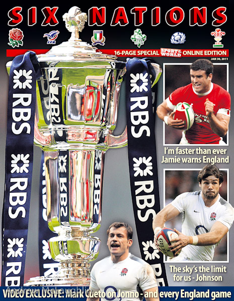 iPad cover artwork created for the Six Nations. News of the World Sport.
